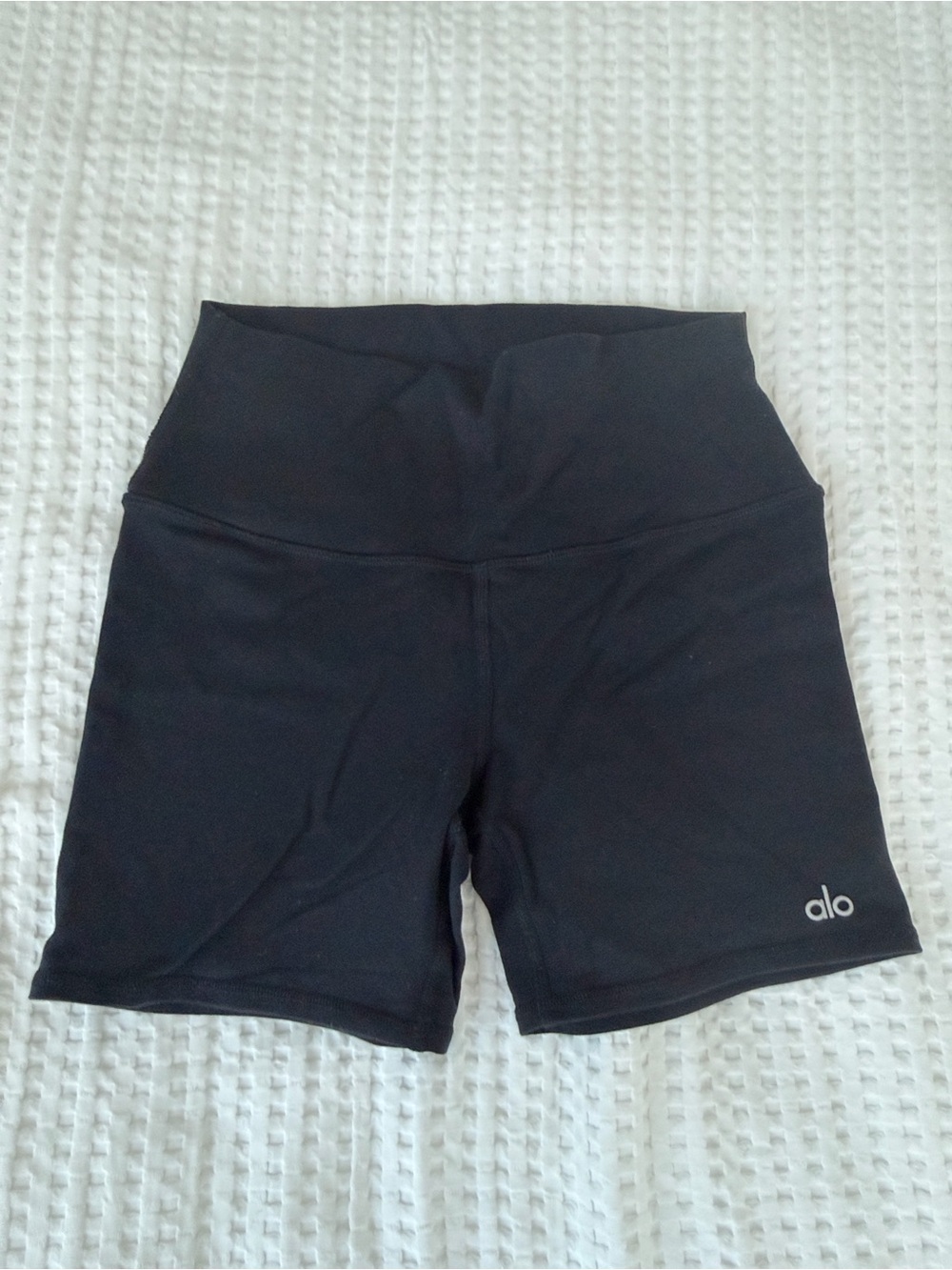 ALO Yoga Black High-Rise Bike Shorts